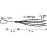 Светодиодная гирлянда хвост белый свет, 240 ламп, 200 см 84923